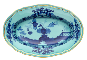 Ginori Oriente Italiano Iris Oval Pickle Dish